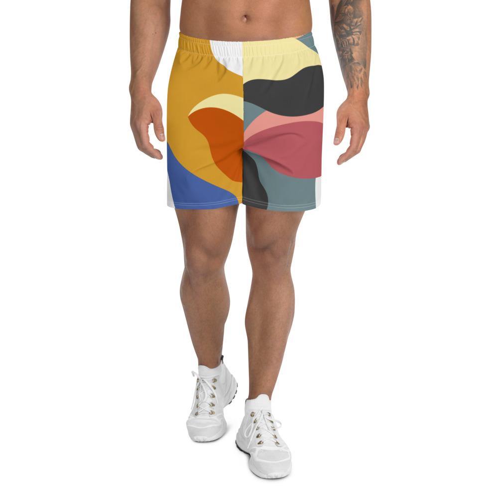 Manfinity AFTRDRK Men Allover Print Contrast Side Seam Tee & Shorts