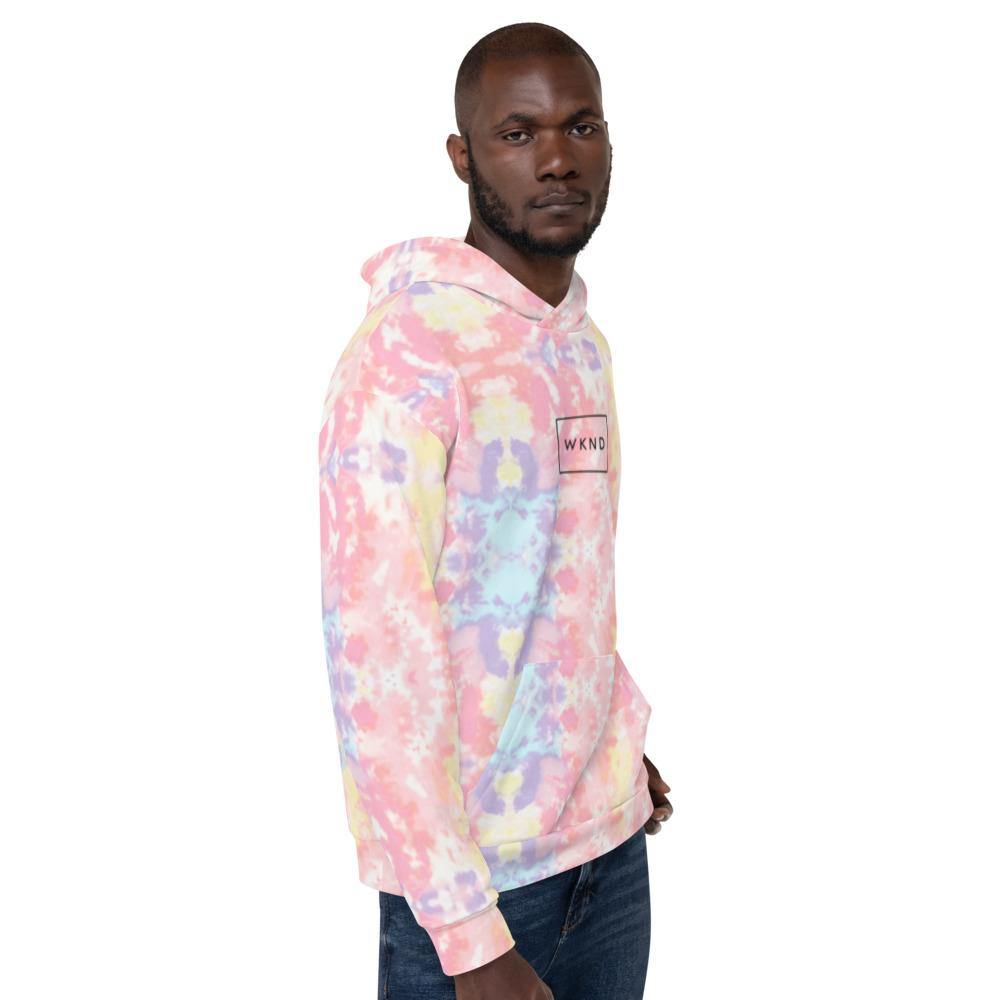 Light blue tie dye hoodie online mens