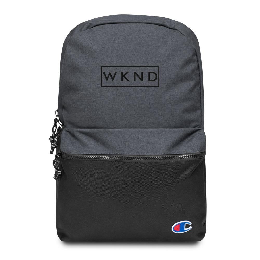 WKND Embroidered Champion Backpack |  My Weekend Bag