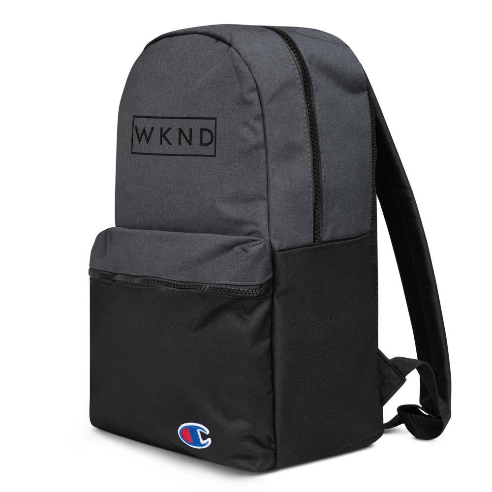 WKND Embroidered Champion Backpack |  My Weekend Bag