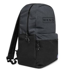 WKND Embroidered Champion Backpack |  My Weekend Bag