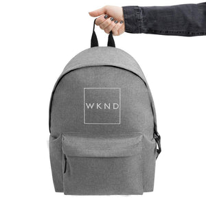 WKND Embroidered Backpack |  My Weekend Bag